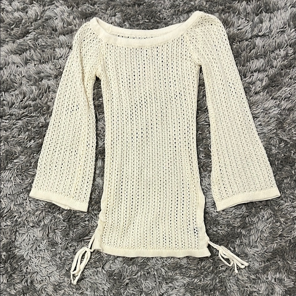 Off Shoulder Knot Side Cover Up Dress